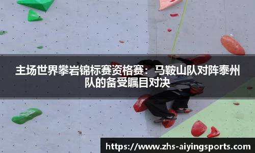 主场世界攀岩锦标赛资格赛:马鞍山队对阵泰州队的备受瞩目对决